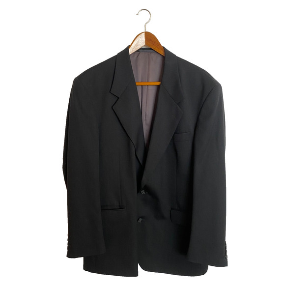 Yves Saint Laurent Sportcoat Sz 44 (112 cm) Dark Gray Cool Wool Blazer PLZ READ - Picture 1 of 10